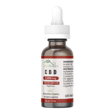 CBD 2,000 mg Full Spectrum Calidad Premium Orgánico  Ideas Verdes