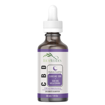CBD con Melatonina 30 ml Calidad Premium Orgánico Dulces Sueños Ideas Verdes