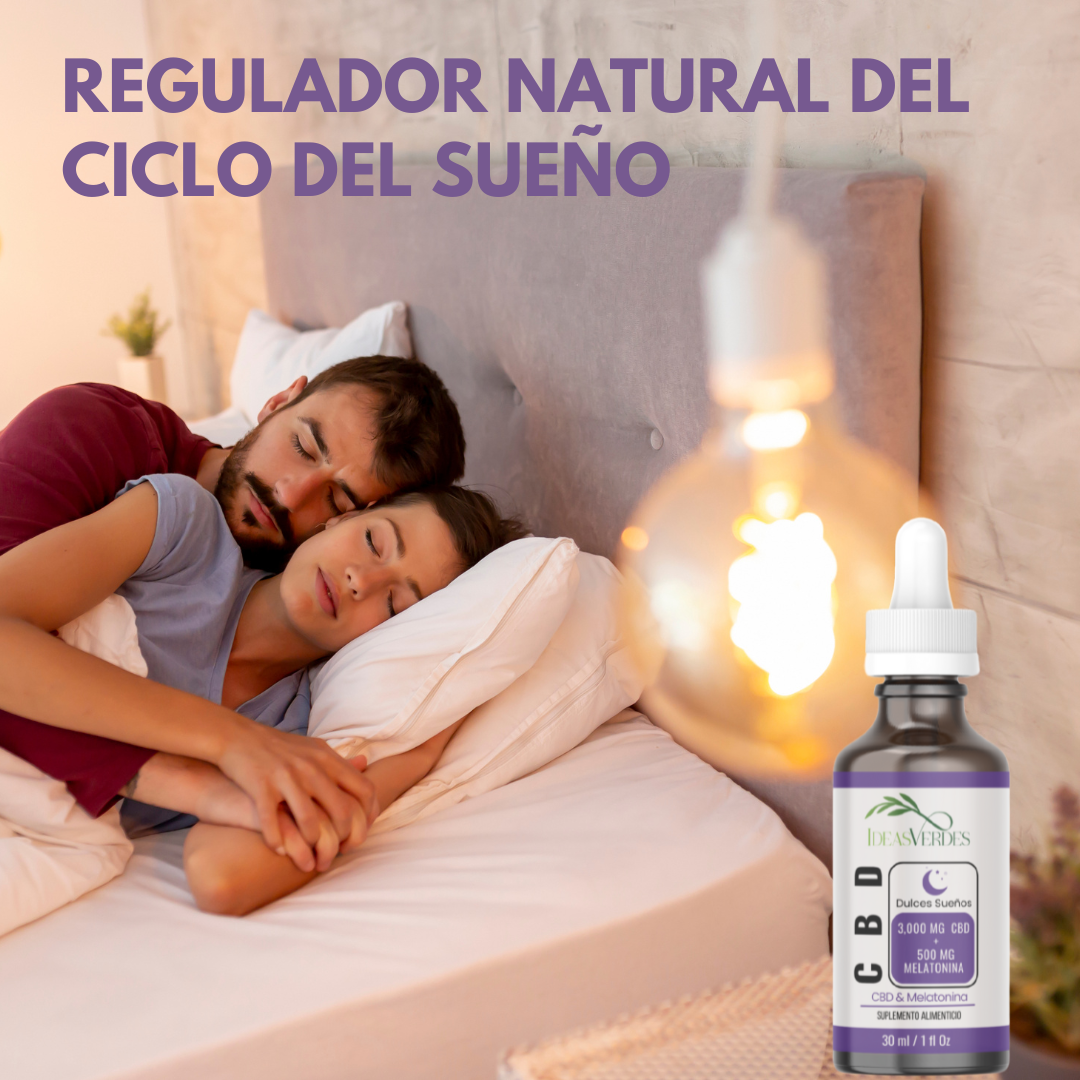CBD con Melatonina 30 ml Calidad Premium Orgánico Dulces Sueños Ideas Verdes